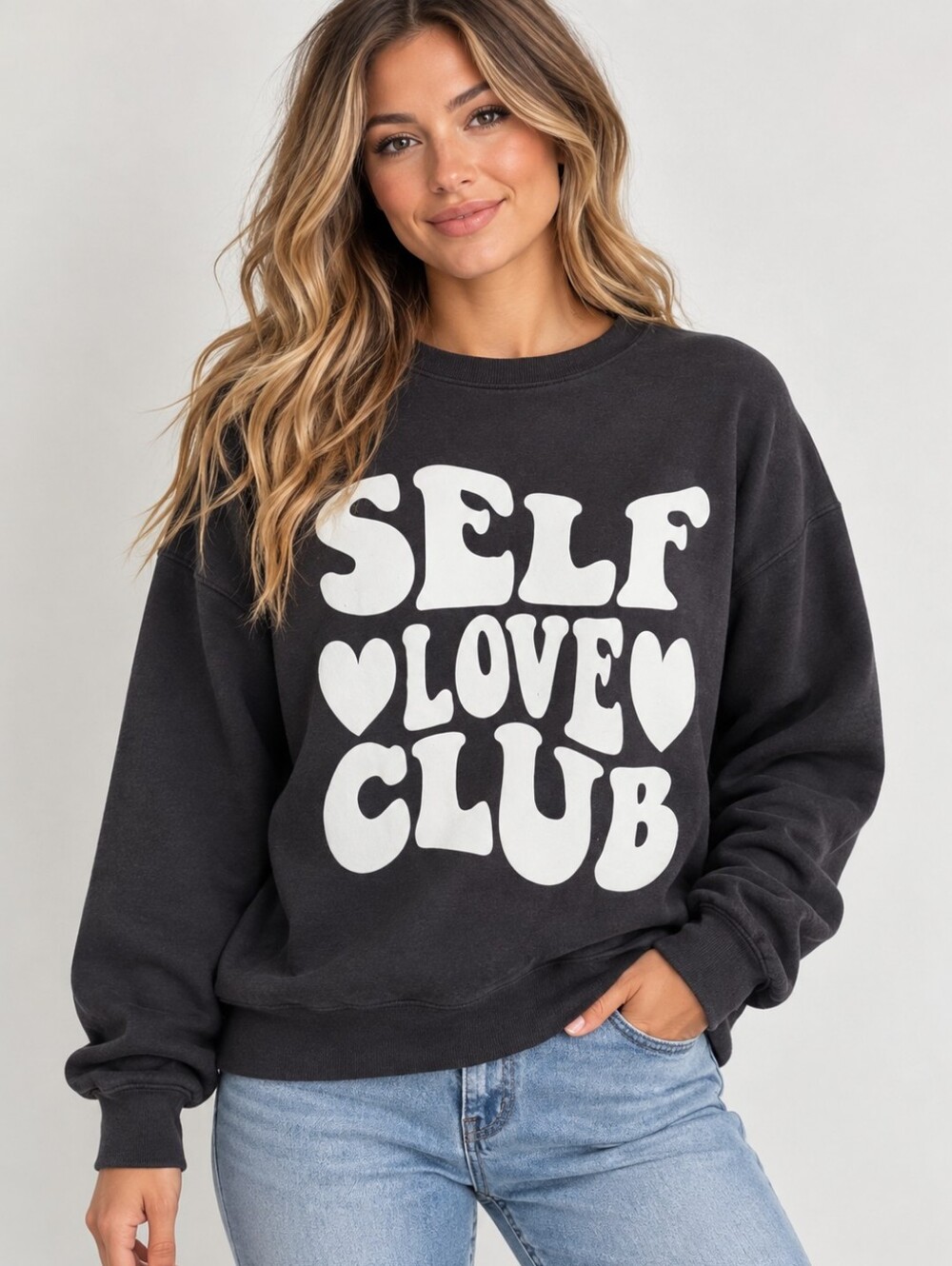 Pacific & Co. Self Love Club Graphic Sweatshirt